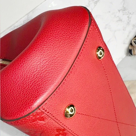 Louis Vuitton Montaigne MM Empreinte Cerise Bag, Wallet & Scarf BUNDLE โฅ๏ธ - Picture 10 of 16